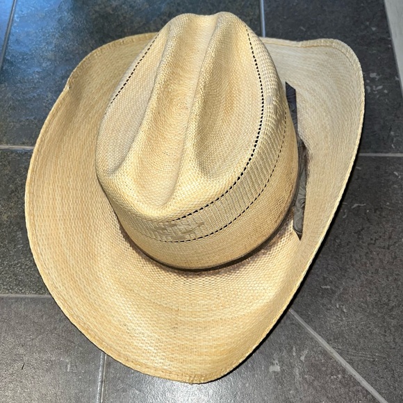 Straw Western Cowboy Hat - Picture 5 of 7